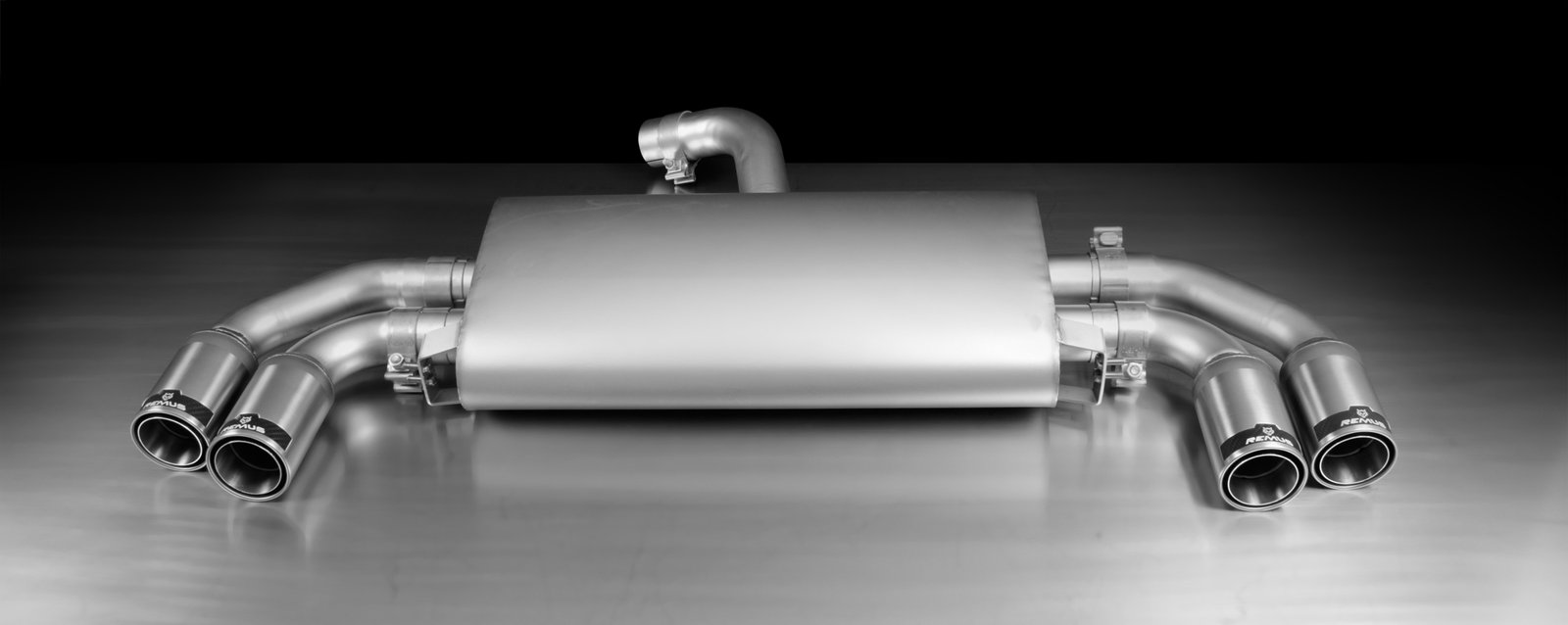 Rear Silencer Left/Right with 4 tail pipes 84 mm straight Audi : TT Type 8J 2.0 TFSI