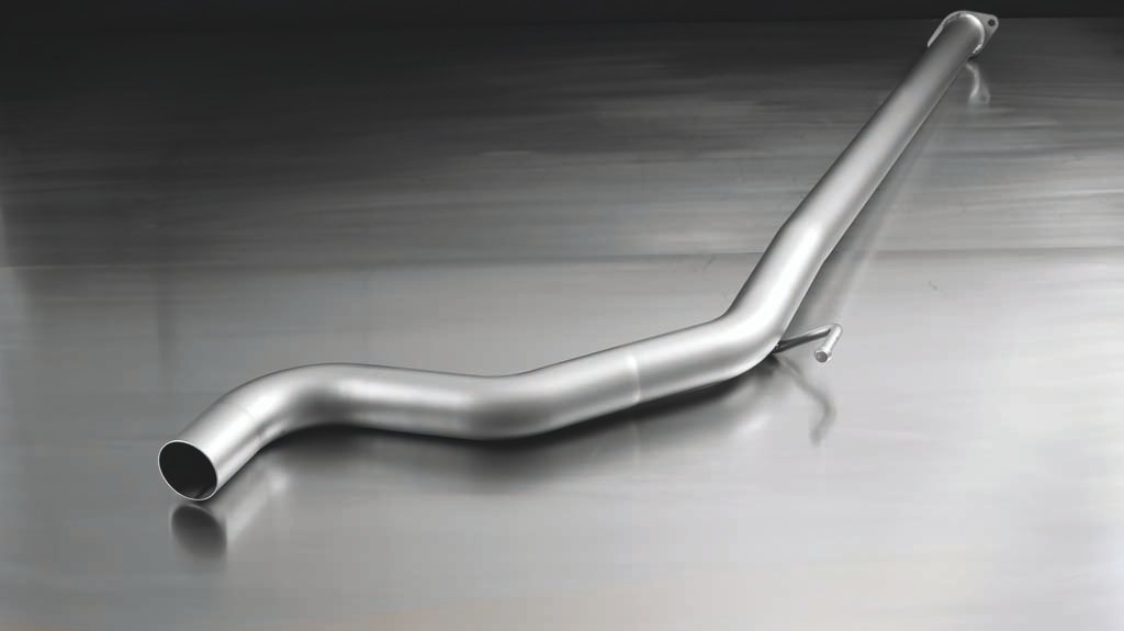 Non-Resonated Cat back System with 2 tail pipes 84 mm Carbon Race