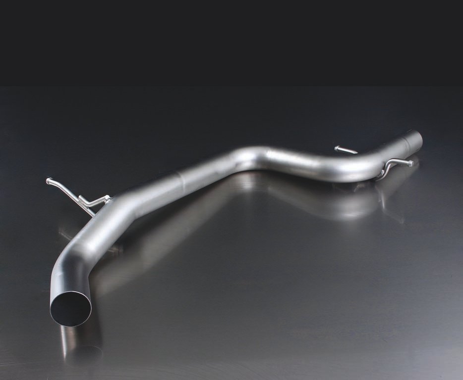 Non-Resonated Cat back System Left/Right with 2 tail pipes 98 mm straight Volkswagen : Golf Mk6 2.0 TSI GTI