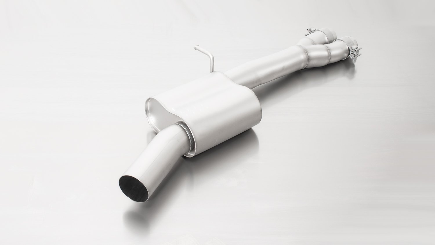 Resonated Cat back System with 4 Carbon tail pipes 84 mm angled, Titanium internals Audi : A3 8VA Sportback RS3 2.5 TFSI