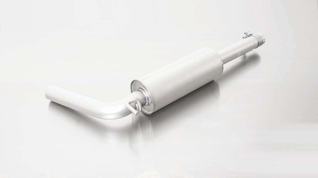 Resonated Cat back System Left/Right with Integrated valves including a Remus Sound Controller Module with 2 tail pipes 90 mm straight Volkswagen : Polo 6R 1.8 TSI GTI