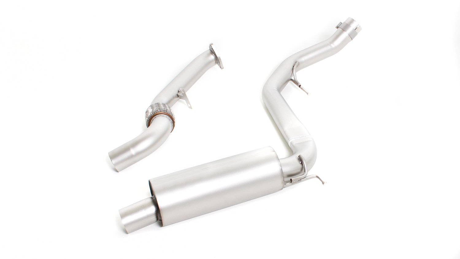 Resonated Cat back System Left/Right with Integrated valves including a Remus Sound Controller Module with 4 tail pipes 102 mm angled Honda : Civic FK2 2.0 Type-R