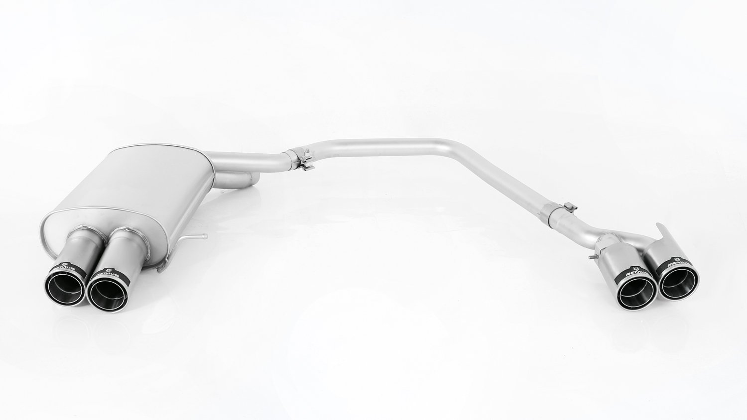 Rear Silencer Left/Right with 4 tail pipes 84 mm straight BMW : 5 Series F10/F11 530xd