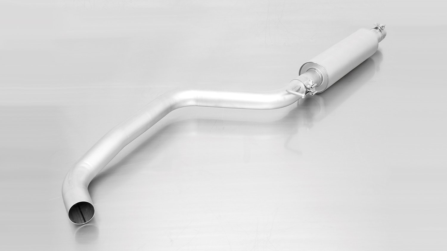 Resonated Cat back System Left/Right with 2 tail pipes 98 mm straight Volkswagen : Golf Mk7 Hatchback 2.0 GTI Clubsport