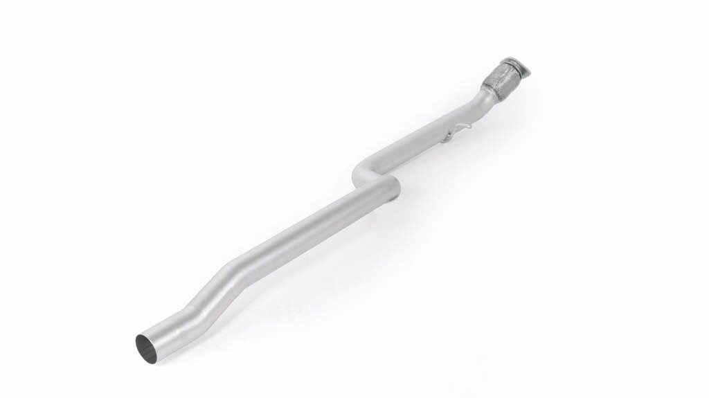 Non-Resonated Cat back system Left/Right with 2 tail pipes 127 mm angled/angled, chromed