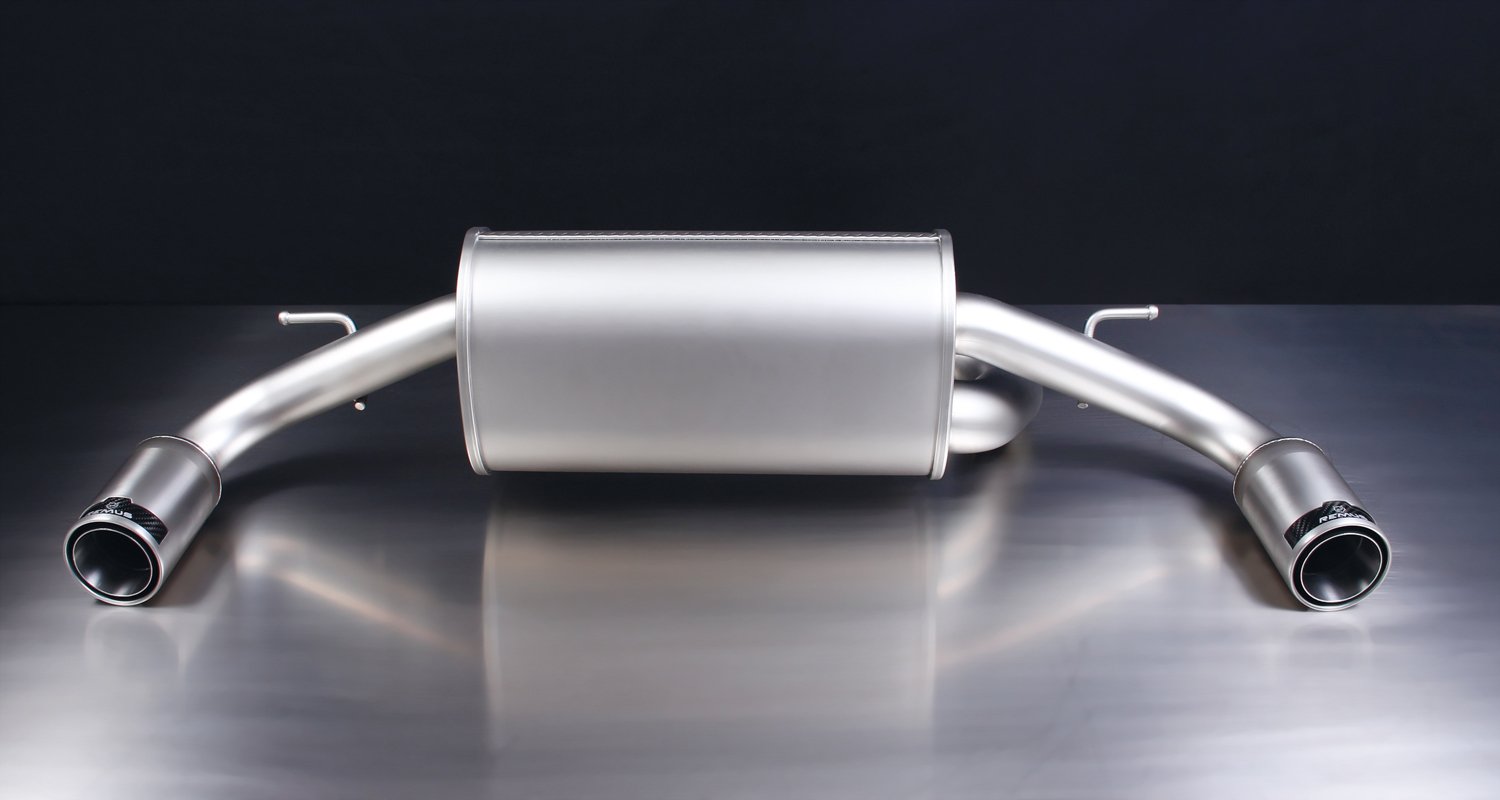 Rear Silencer Left/Right with 2 tail pipes 84 mm straight BMW : 1 Series F20/F21 118i