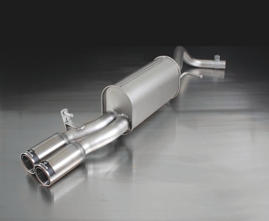 Rear Silencer Left with 2 tail pipes 84 mm straight Audi : A1 8X 1.6 TDI