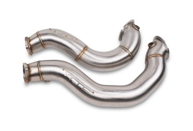 VRSF 3 Cast Stainless Steel Catless Downpipes N54 V2 2007  2010 BMW 335i / 2008  2012 BMW 135i