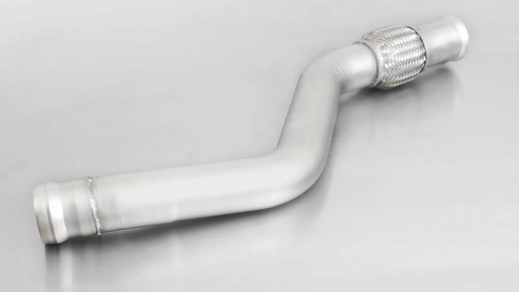 Non-Resonated Turbo back System Left/Right with Integrated valves using the OE valve control system with Uses OE Tailpipes Mercedes Benz : CLA Class C117 CLA45 AMG