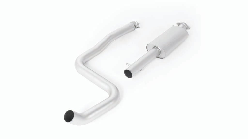Resonated Cat back System Left with 2 tail pipes 84 mm straight Ford : Fiesta Mk7 1.6 ST 200
