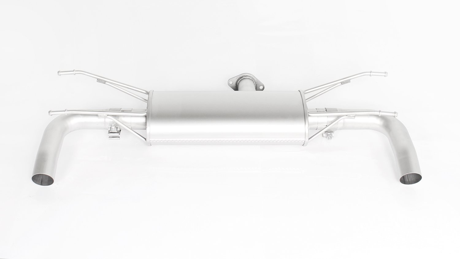 Rear Silencer Left/Right with 2 tail pipes 98 mm straight Fiat : 124 Spider Type 348 1.4 Turbo