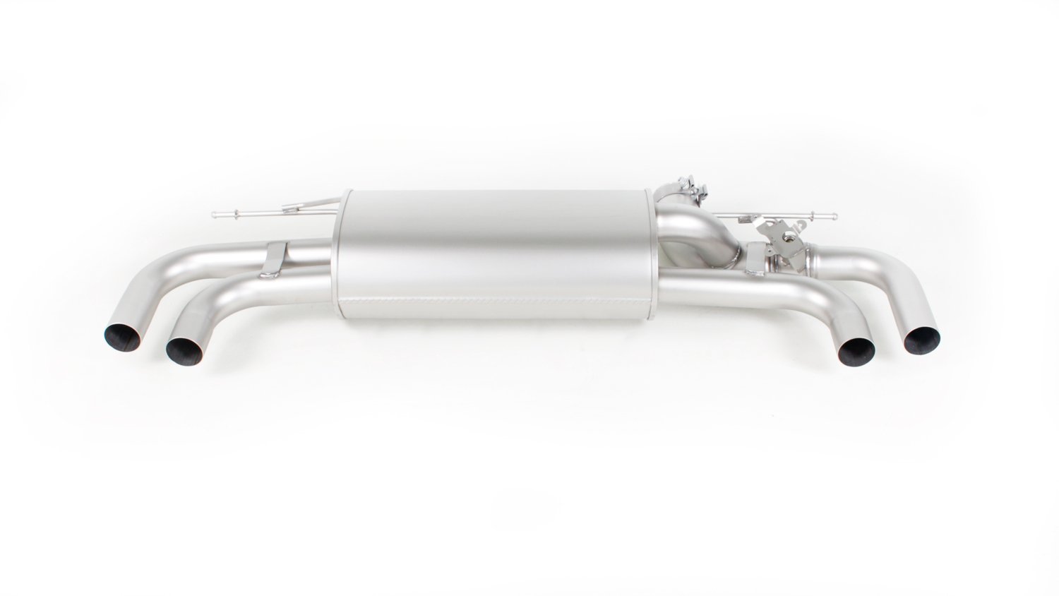 Rear Silencer Left/Right with Integrated valves using the OE valve control system with 4 Carbon tail pipes 102 mm angled, Titanium internals BMW : 5 Series G30/G31 M550i xDrive