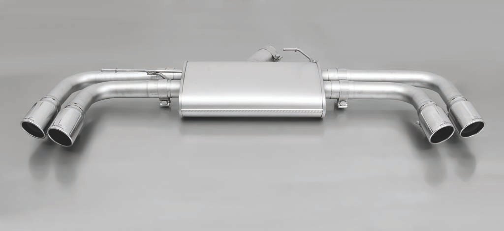 Rear Silencer Left/Right with 4 tail pipes 84 mm angled/angled BMW : X4 F26 xDrive 28i