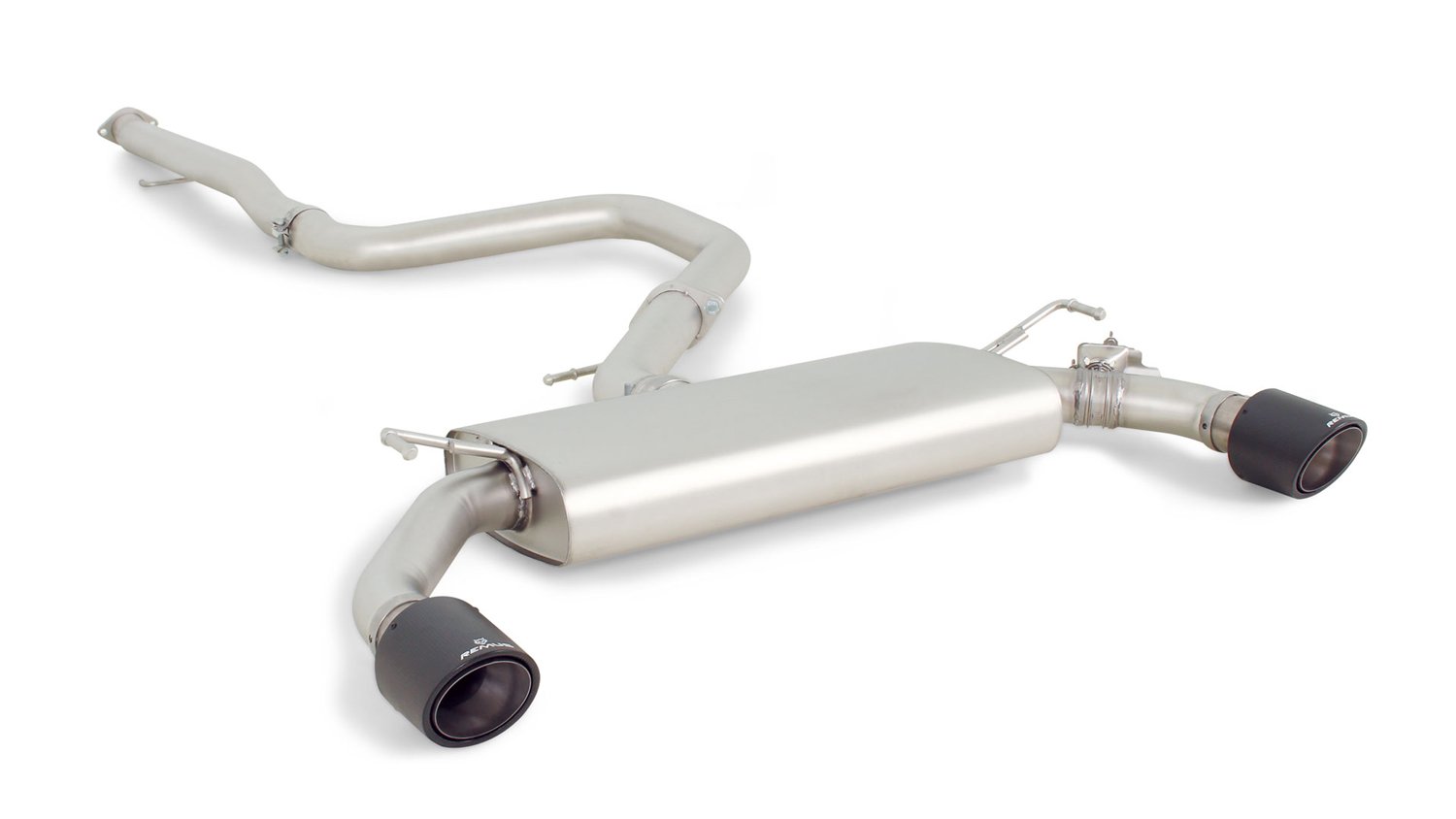 Non-Resonated Cat back System Left/Right with Integrated valves using the OE valve control system with 2 tail pipes 102 mm angled Hyundai : i30 PDE 2.0 N Performance