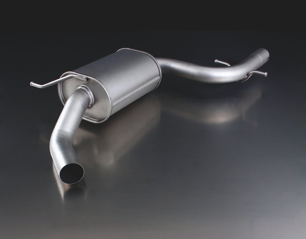Resonated Cat back System Left/Right with 2 tail pipes 98 mm straight Volkswagen : Golf Mk6 2.0 TSI GTI Edition 35