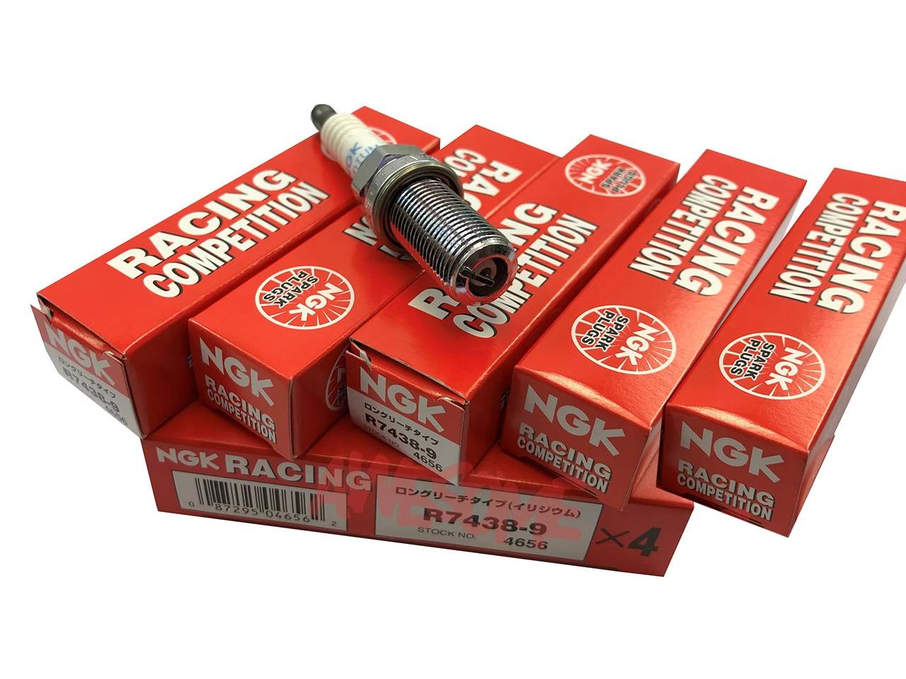 NGK Competition R7438-9 (x5) Angled Ground Strap Spark Plug Set - 2.5TFSI