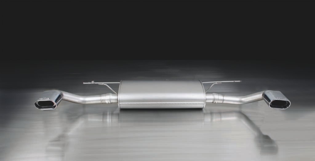 Rear Silencer Left/Right with 2 tail pipes 135x75 mm angled BMW : X5 E70 4.8