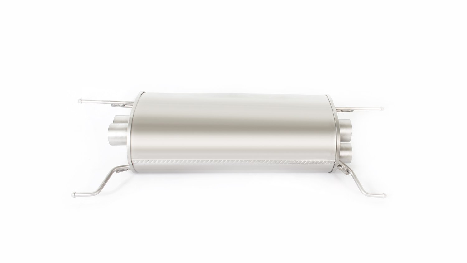 Rear Silencer with integrated vacuum controlled valves with 4 tail pipes 102 mm angled