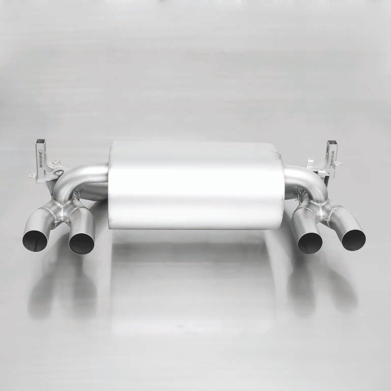 Rear Silencer Left/Right with Integrated valves using the OE valve control system with 4 Carbon tail pipes 102 mm angled, Titanium internals BMW : 3 Series F80 M3