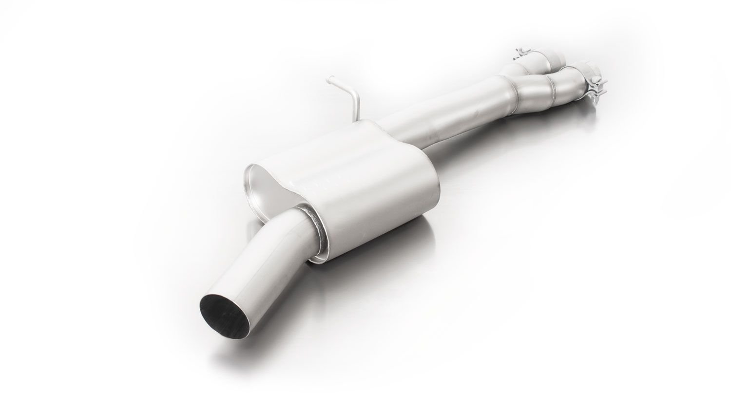 Resonated Cat back System with 4 Carbon tail pipes 84 mm angled, Titanium internals Audi : A3 8VA Sportback Facelift RS3 2.5 TFSI