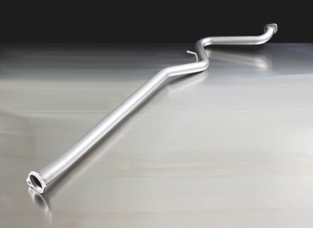 Non-Resonated Cat back System Left/Right with 2 tail pipes 127 mm angled, straigth cut, matt polished Toyota : GT86 FT20 2.0