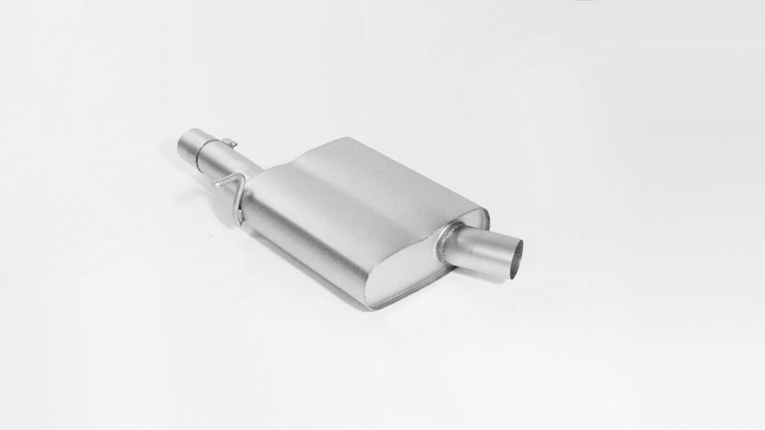 Resonated Cat back System Left/Right with 2 tail pipes 142x72 mm angled/angled, chromed Seat : Leon 5F ST Estate 2.0 TSI Cupra 300 4drive