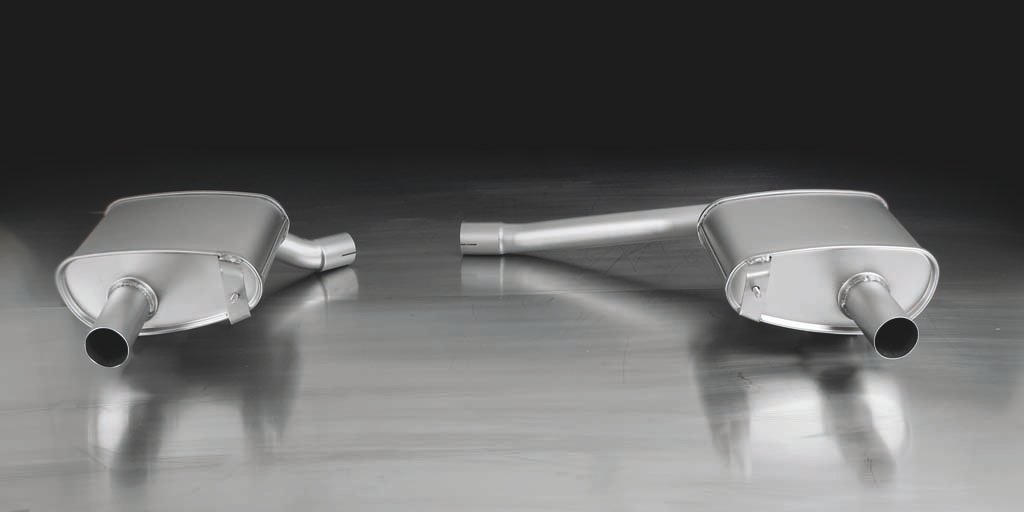 Rear Silencer Left/Right with 2 tail pipes 98 mm straight Audi : A5 8T Coupe 2.0 TFSI